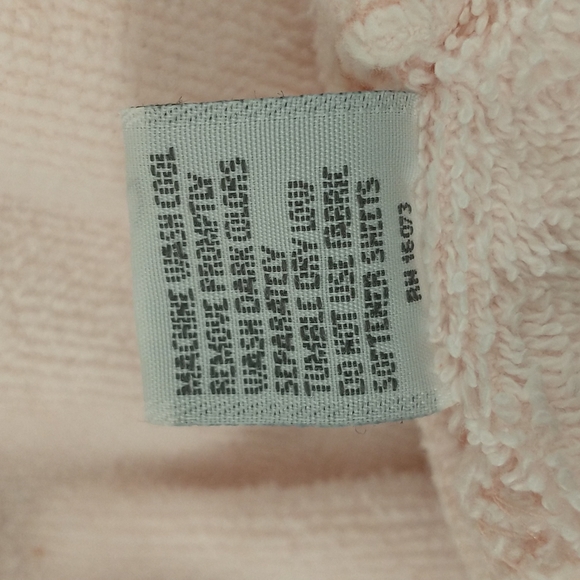 Blush Pink 100% Turkish Cotton Terry Robe Soft & Feminine Quality by Cypress 48" - Picture 8 of 12